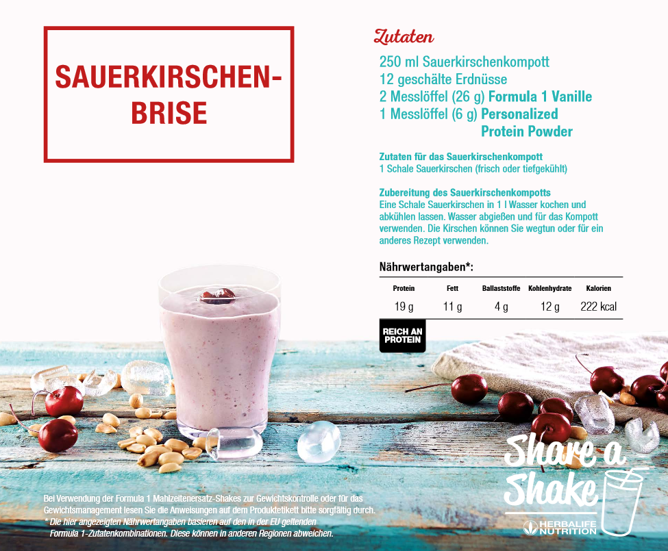 herbalife shake zutaten sauerkirchen erdnüsse vanille protein